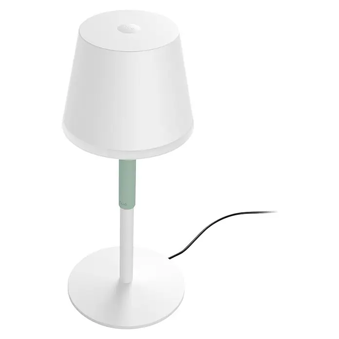 Philips Hue Akku-Tischleuchte Go Portable - 6,2 W, L x B x H: 21,9 x 20,9 x 38,8 cm, Mehrfarbig, Weiß - Weiße Philips Hue Tischleuchte mit Lampenschirm, ideal als stimmungsvolle Beleuchtung. Das dezente Design fügt sich nahtlos in jeden Raum ein.