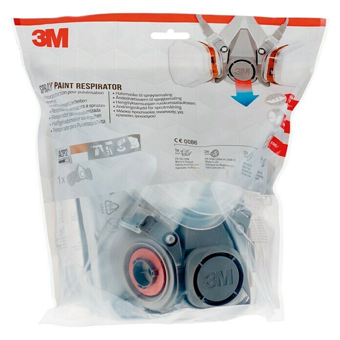 3M Atemschutzmaske (Filterklasse: A2P2, 1 Stk.)