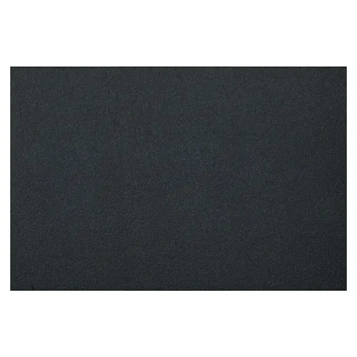 Terrassenfliese Manhattan 2.0 - 60 x 90 x 2 cm, Schwarz, Matt - Nahaufnahme einer schwarzen, strukturierten Oberfläche mit subtilen Schattierungen und einem feinen, matten Finish.