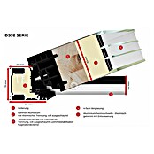 FM Türen Haustür DS92-16 (100 x 210 cm, DIN Anschlag: Rechts, Anthrazit) | BAUHAUS