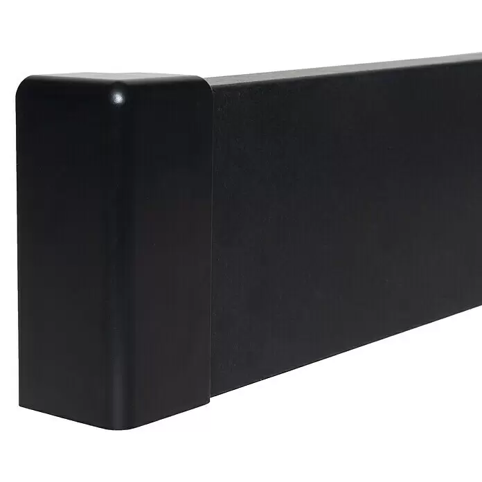 Außenecke Modern 58 - Schwarz, 2 Stk. - Detailaufnahme