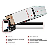 FM Türen Nebeneingangstür ATU68-520 (90 x 200 cm, DIN Anschlag: Rechts, Anthrazit) | BAUHAUS