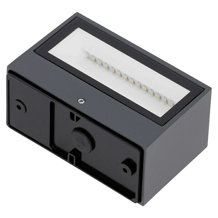 Lutec LED-Außenwandleuchte Gemini (10,5 W, 14 6,5 x BAUHAUS | Anthrazit, x cm, 9 IP54)