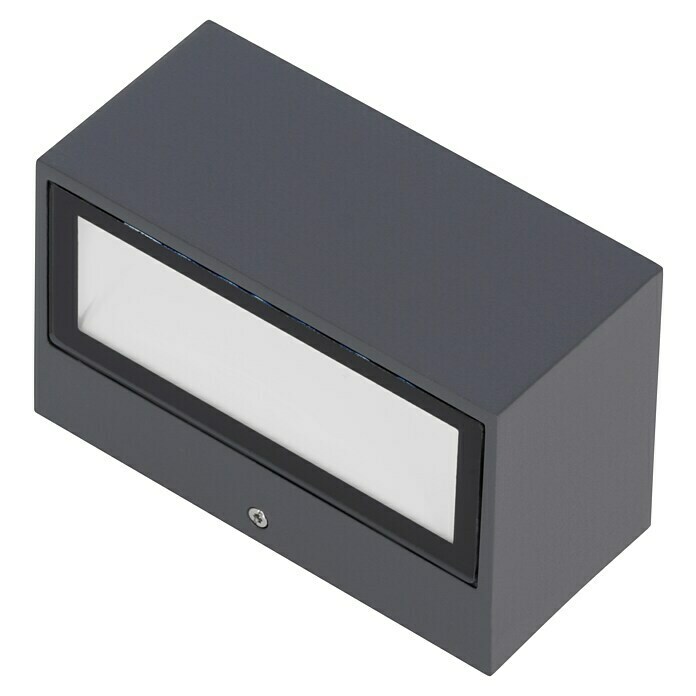 Lutec LED-Außenwandleuchte Gemini (10,5 W, 14 x 9 x 6,5 cm, Anthrazit,  IP54) | BAUHAUS