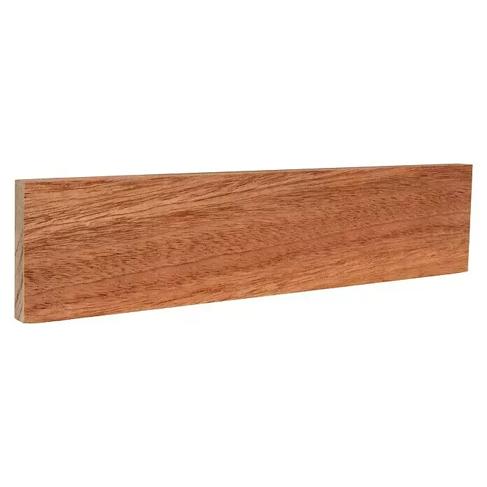 Rechteckleiste - 242 x 1 x 4,7 cm, Mahagoni - Diagonale Ansicht