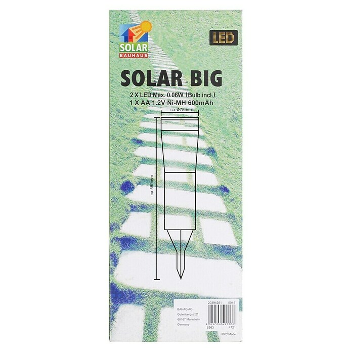 Starlux Set solarlampen Big (Met grondpen, 4 stk., 8 u)