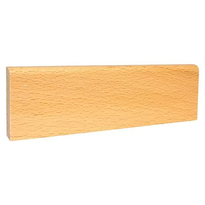 Sockelleiste - 244 x 1 x 5,8 cm, Buche - Diagonale Ansicht
