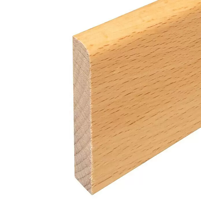 Sockelleiste - 244 x 1 x 5,8 cm, Buche - Detailaufnahme