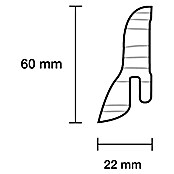 Sockelleiste (240 x 2,2 x 6 cm, Buche hell) | BAUHAUS