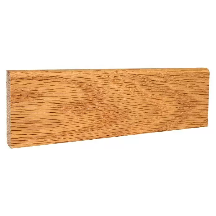 Sockelleiste - 242 x 1 x 5,8 cm, Eiche - Diagonale Ansicht