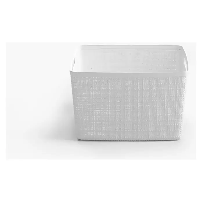 Curver Aufbewahrungsbox Jute - L x B x H: 36 x 28 x 23 cm, Kunststoff, Creme