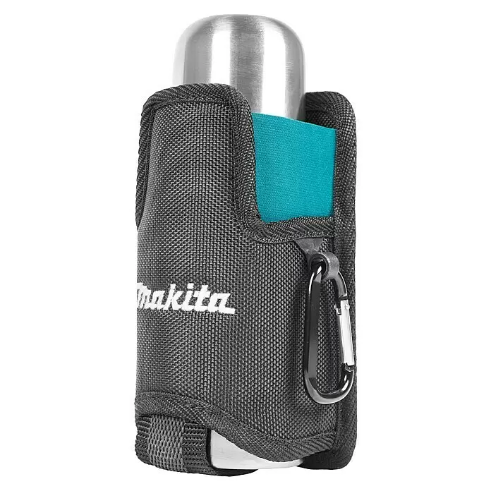 Makita Thermoflasche mit Gürteltasche E-15562 - L x B x H: 90 x 85 x 200 mm - Diagonale Ansicht