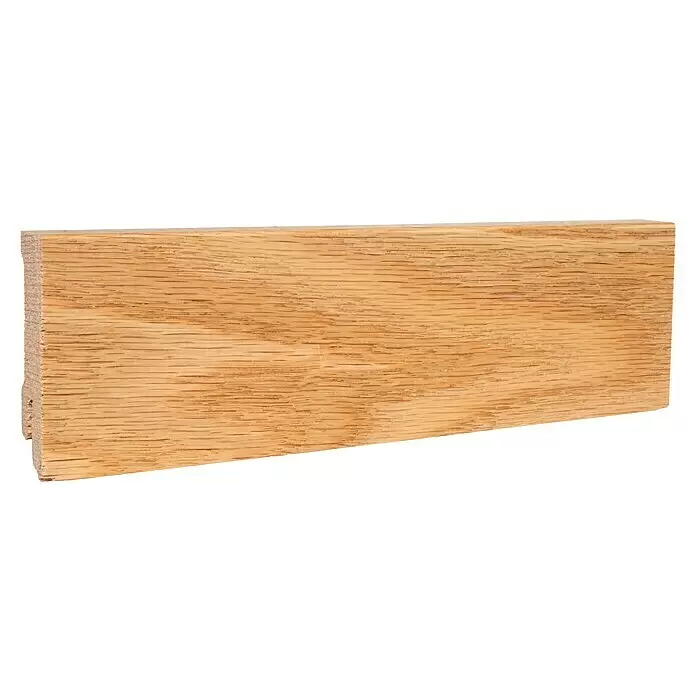 Sockelleiste - 244 x 1,6 x 5,8 cm, Eiche - Diagonale Ansicht