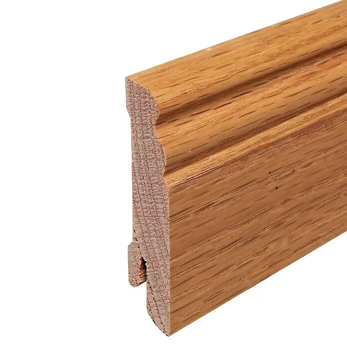 Sockelleiste - 242 x 1,8 x 7 cm, Eiche - Detailaufnahme