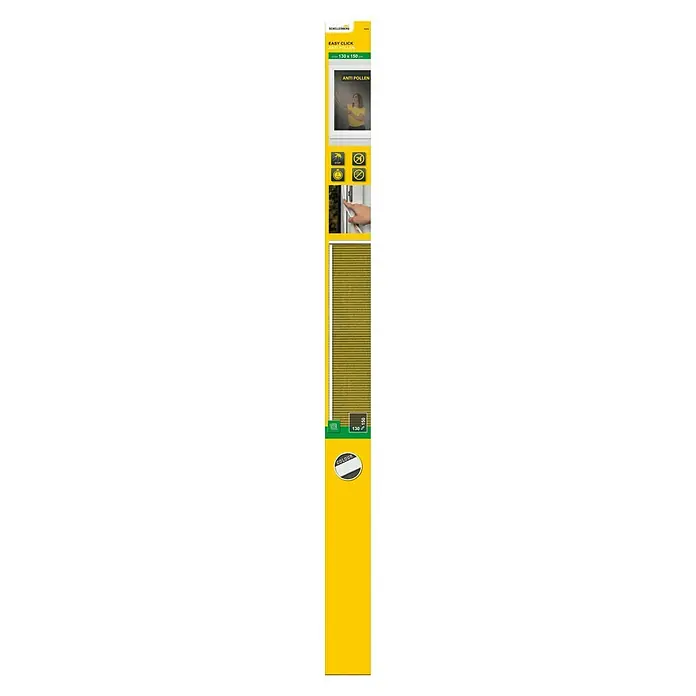Schellenberg Mosquitera para ventana EasyClick - An x Al: 130 x 150 cm, Montaje de la mosquitera: Pegado, Antracita - Mosquitera antipolen Schellenberg Easy Click, 130 x 150 cm. Ideal para alérgicos, mantiene el polen alejado y permite una ventilación sin problemas.