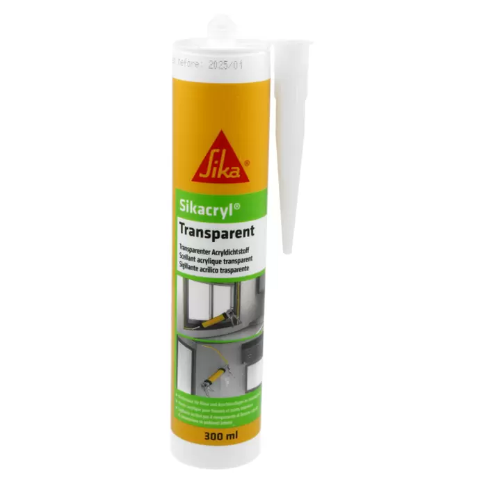 Sika Acryl-Dichtmasse - Transparent, 300 ml