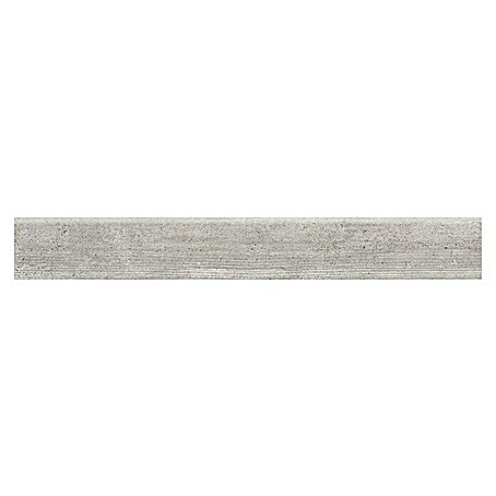 Sockelfliese Berlin Grey (8 x 59,7 cm, Grau, Matt)