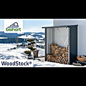 Biohort WoodStock Rückwand WoodStock 230 (B x H: 2,18 x 1,97 m, Stahl, Dunkelgrau Metallic) | BAUHAUS