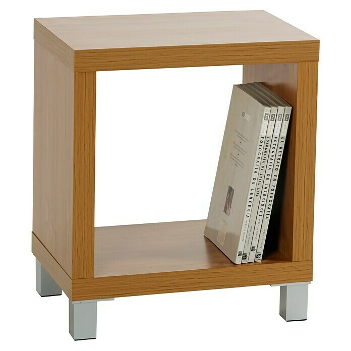 Mesa auxiliar Kubox (An x Al: 41 x 41 cm, MDF, Arce)