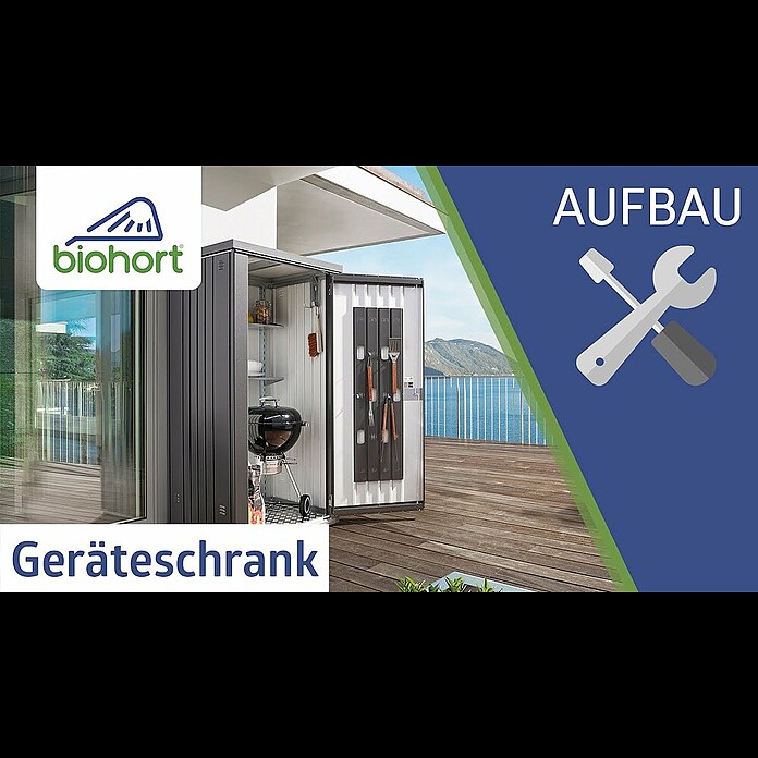 Biohort Geräteschrank Gr. 150 (Quarzgrau) | BAUHAUS