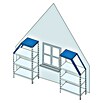 Regalux Winkelprofil (L x B: 3,5 x 3,5 cm, Höhe: 100 cm, Grau)