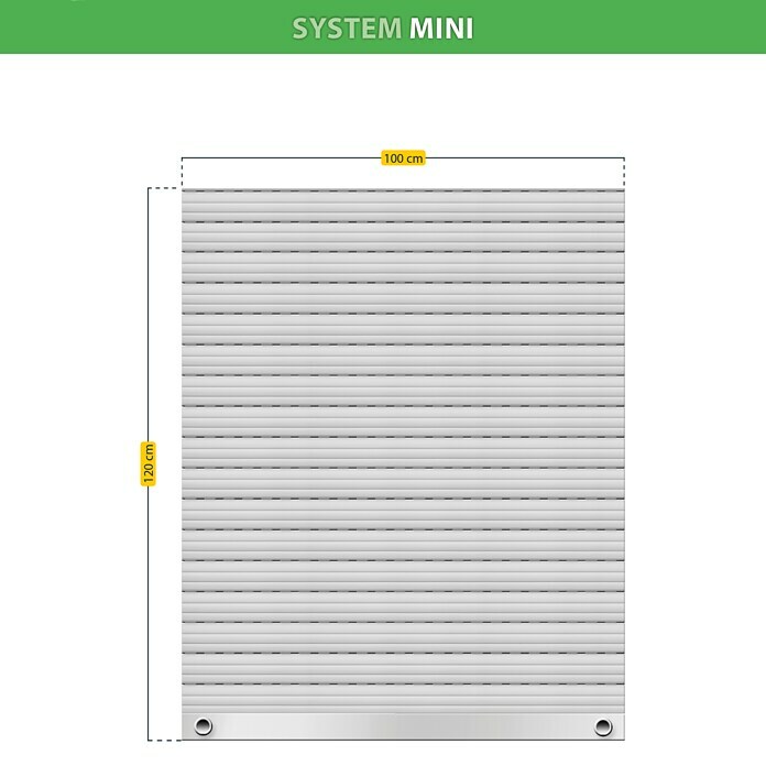 Schellenberg Rollladenpanzer MINI (B x H: 100 x 120 cm, Grau)