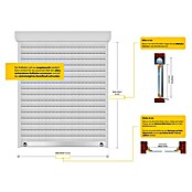 Schellenberg Rollladenpanzer MINI (B x H: 100 x 120 cm, Grau)