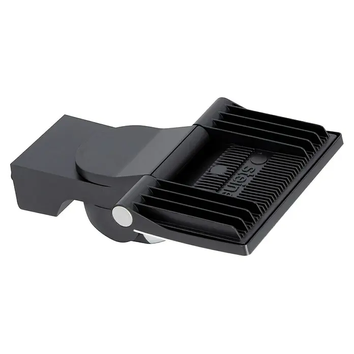 Steinel LED-Sensor-Strahler XLED home 2 S graphit - 13,7 W, L x B x H: 161 x 180 x 218 mm, Graphit, IP44 - Nahaufnahme eines Steinel-Außenstrahlers in dunklem Grau, der robuste Bauweise und effiziente Beleuchtung für Außenbereiche verspricht.