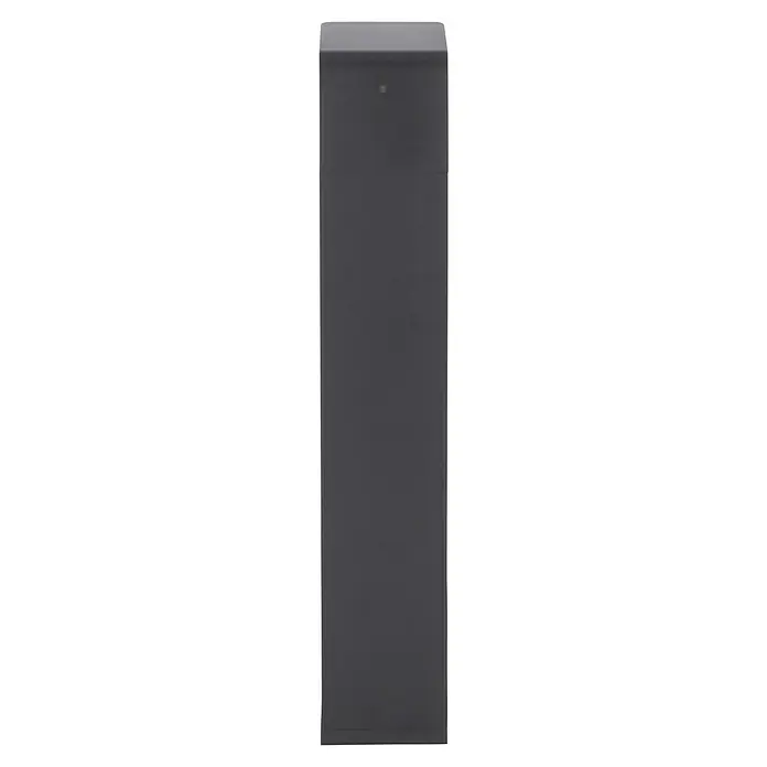 Steinel Sobremuro exterior GL 80 SC - Color del marco: Antracita, Blanco cálido, 13,2 x 11 x 63,25 cm, Con bombillas - Una barra de sonido gris, un dispositivo de audio elegante que mejora el sonido con diseño.