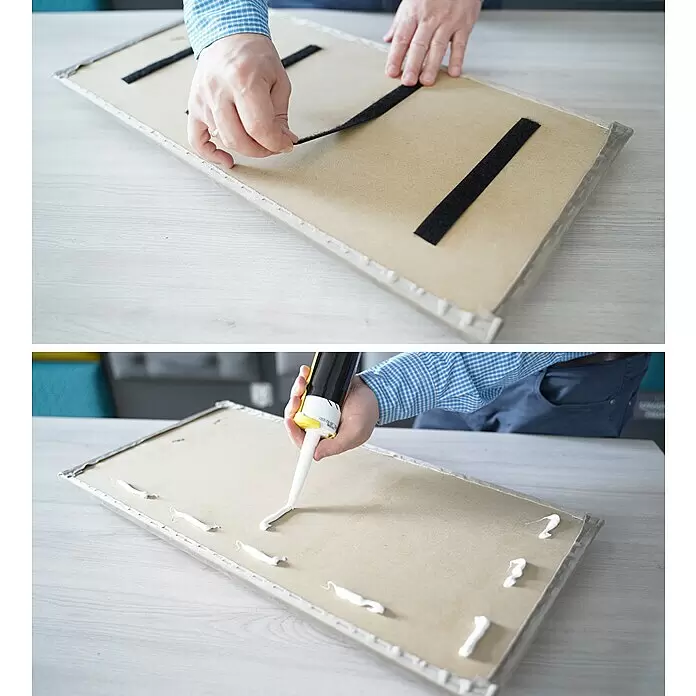 Fllow Wandpolster Preston - Beige, 30 x 30 cm - Anwendungsbeispiel