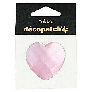 Décopatch Pieza decorativa Trésors Cœur (4,5 x 2 cm, Rosa)