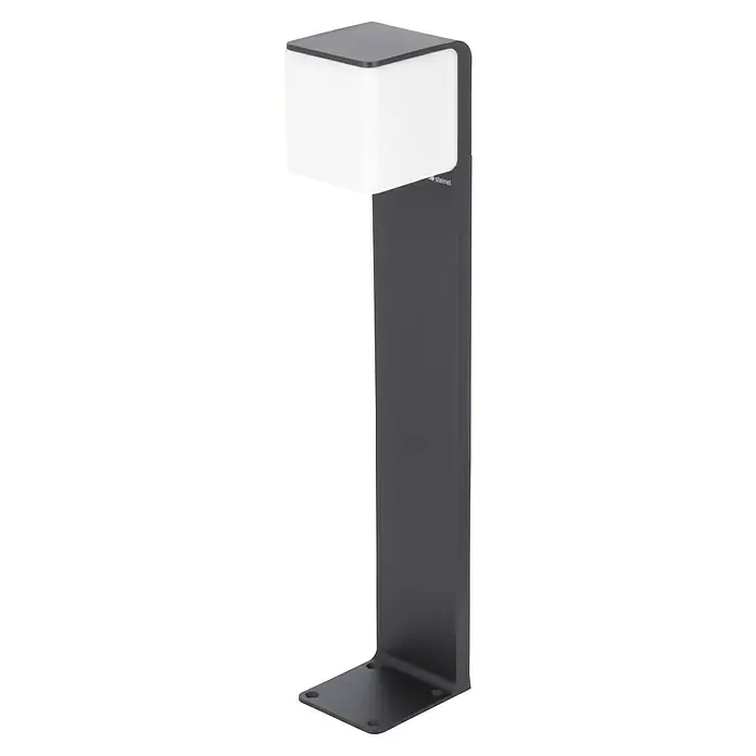 Steinel Sobremuro exterior GL 80 SC - Color del marco: Antracita, Blanco cálido, 13,2 x 11 x 63,25 cm, Con bombillas - Esta elegante luminaria de bolardo Steinel ofrece una iluminación brillante y un diseño moderno para cualquier espacio exterior.