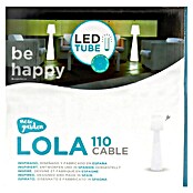 Lámpara de diseño para exterior (Altura: 110 cm, Potencia: 16 W, Blanco cálido)