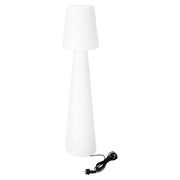 Lámpara de diseño para exterior (Altura: 110 cm, Potencia: 16 W, Blanco cálido)