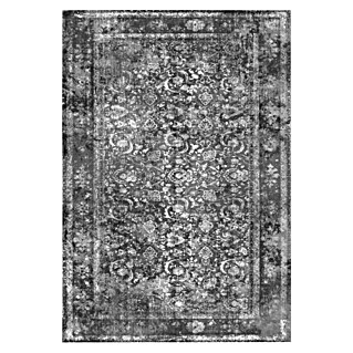 Kayoom Kurzflorteppich Vintage (Anthrazit, 290 x 200 cm, 100 % Polyacryl)