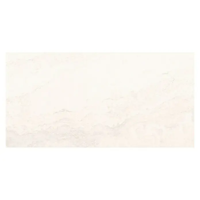Feinsteinzeugfliese Royal White - 32,6 x 65,2 cm, Weiß, Matt - Fein gemusterte Küchenarbeitsplatte in einem hellen Farbton, ideal für moderne Küchen. Die Oberfläche bietet eine elegante Optik und ist pflegeleicht.