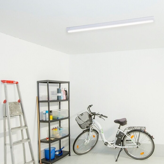 Müller-Licht LED-Wand- & Deckenleuchte Basic 1 (30 W, Weiß, L x B: 120 x 6 cm)
