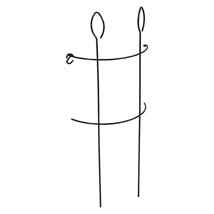 Bellissa Staudengitter - B x H: 40 x 90 cm - Ein schwarzes Tomatenstützgitter, das Pflanzen beim Wachsen stützt und ihnen hilft, sich aufrecht zu halten. Ideal für Gartenliebhaber.