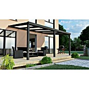 Terrassenüberdachung Special Edition (L x T: 500 x 350 cm, Polycarbonat, Anthrazitgrau, Klar)