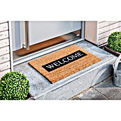 Astra Coco Design Kokosfußmatte (Welcome, Kokosbraun/Schwarz/Weiß, 60 x 40 cm, 100 % Kokos)