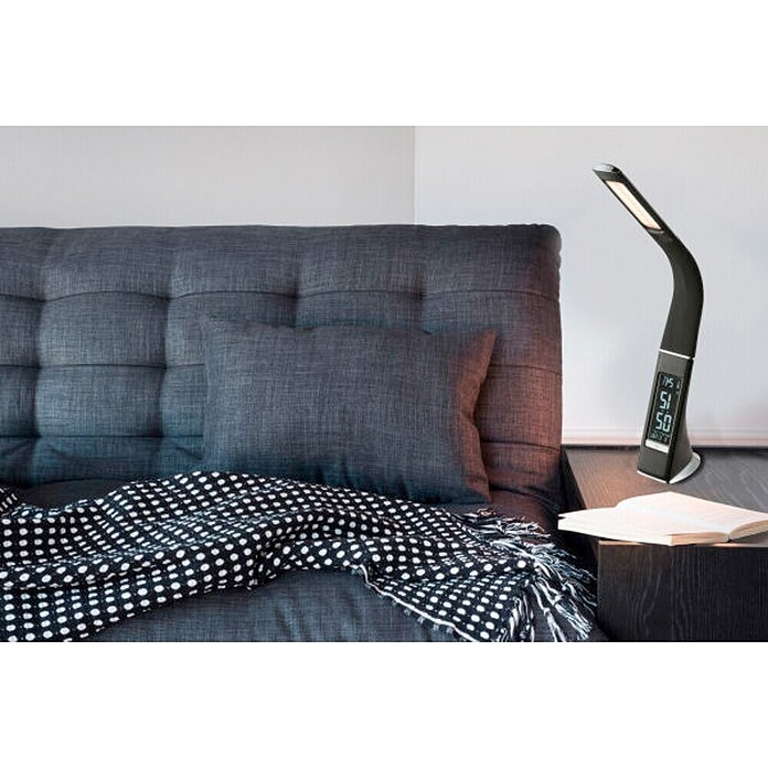 Globo LED-Tischleuchte Sophie (6 W, Einstellbare Farbtemperatur, L x B x H: 25 x 7 x 50 cm, Schwarz)