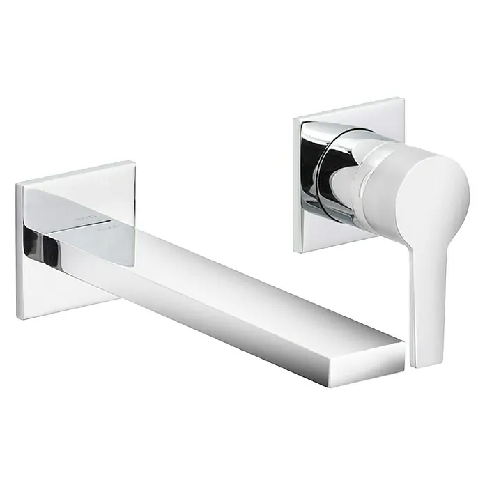 Keuco Edition 11 WaschtischarmaturWandmontage, Chrom, Glänzend - Ein eleganter, verchromter Waschtischmischer mit einem modernen, minimalistischen Design für ein stilvolles Badezimmerambiente.
