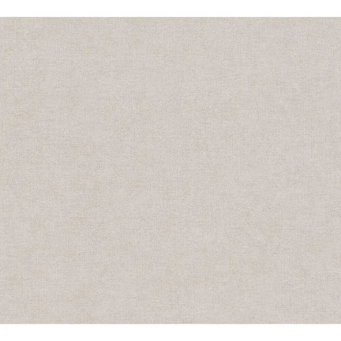 A.S. Création Paradise Garden Vliestapete - Hellbraun, Uni, 10,05 x 0,53 m - Nahaufnahme eines beigen Stoffes mit einer dezenten, texturierten Oberfläche, ideal für Möbel oder Dekorationsprojekte.