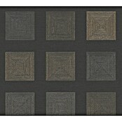 AS Creation Ethnic Origin Vliestapete (Metallic/Schwarz, Grafisch, 10,05 x 0,53 m)