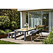 Sunfun Tuintafel (l x b: 220 x 100 cm, Acacia, Teakbruin)