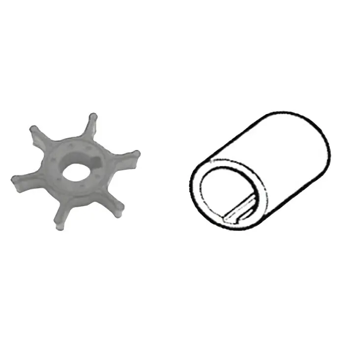 CEF Impeller 500322 - Ø x L: 36 x 14,5 mm, Wellendurchmesser: 9,9 mm - Abgebildet sind eine Impellerpumpe und eine Buchse, beides wichtige Komponenten für verschiedene industrielle Anwendungen.
