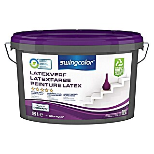 swingcolor Latexverf (Sneeuwwit, Zijdeglans, 5 l)