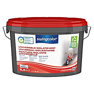 swingcolor Isolerende verf Universeel Mat Wit (Wit, 2,5 l, Mat)
