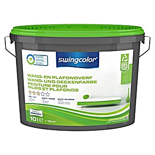 swingcolor Muurverf Mat Wit (Wit, Mat, 10 l, Bevat geen conserveringsmiddelen)