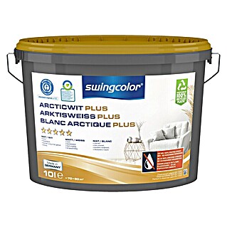 swingcolor Muurverf Arcticwit Plus (Arcticwit, Mat, 10 l, Kleurbaar)
